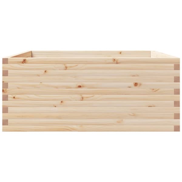 Odlingslåda 110x110x49,5 cm massivt furuträ