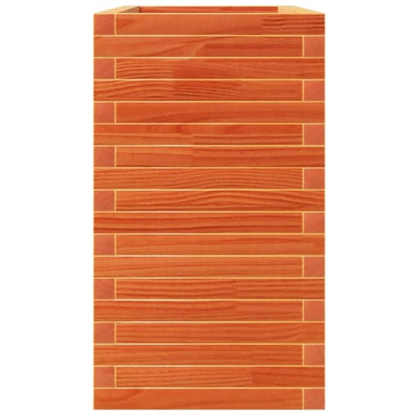 Odlingslåda vaxbrun 110x40x72,5 cm massiv furu