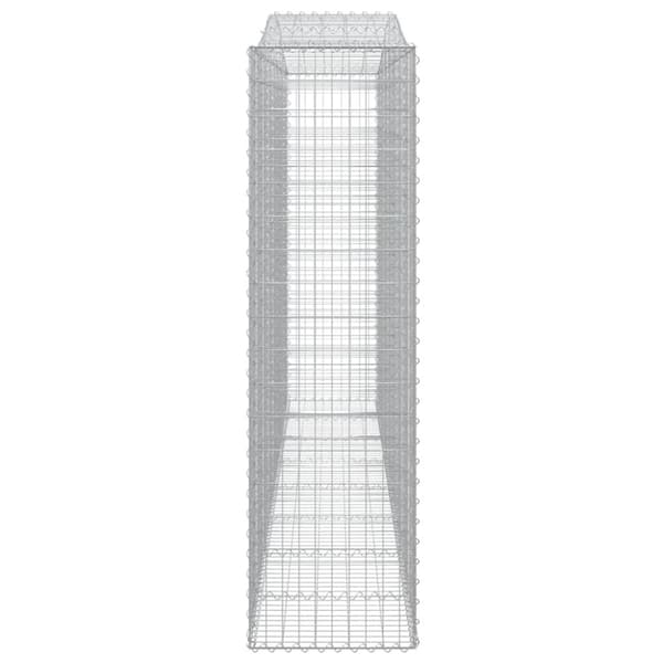 Gabion bågformad 400x50x180/200 cm galvaniserat järn