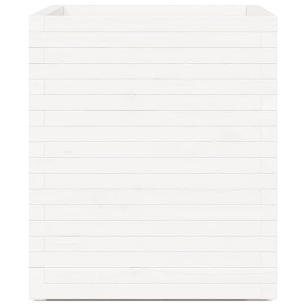 Odlingslåda vit 60x60x72,5 cm massiv furu
