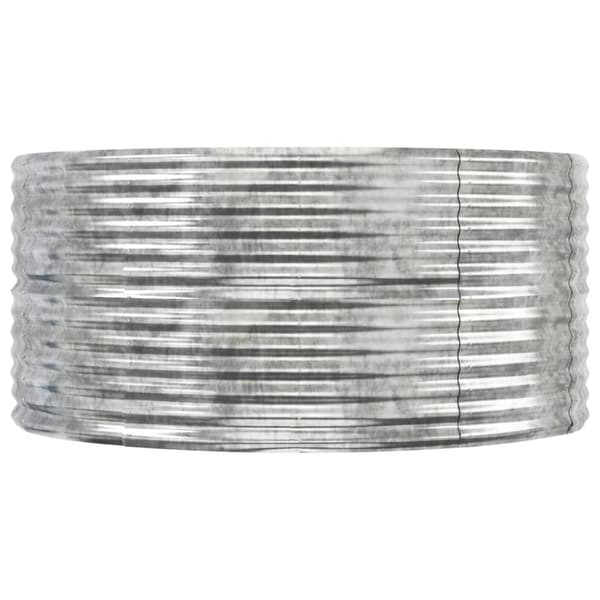Odlingslåda silver 447x140x68 cm pulverlackerat stål
