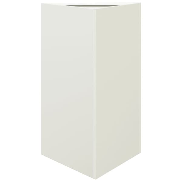Odlingslådor 2 st vit triangulär 50x43x75 cm stål
