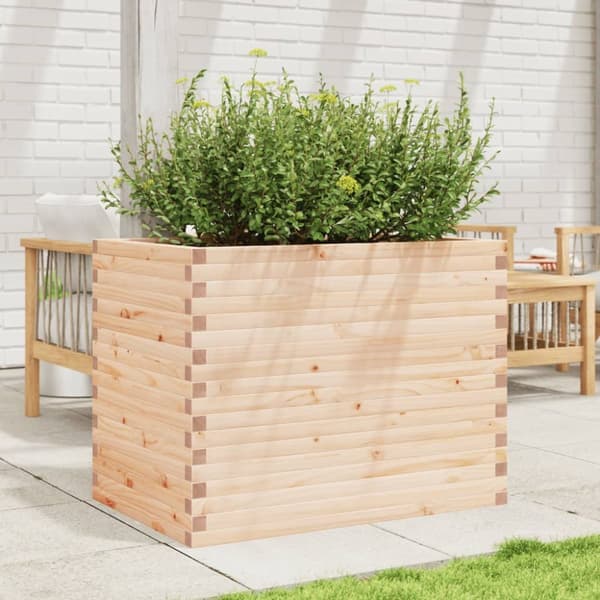Odlingslåda 90x60x68,5 cm massivt furuträ