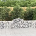 Miniatyrbild 1 av 6: Gabion bågformad 2 st 200x30x60/80 cm galvaniserat järn