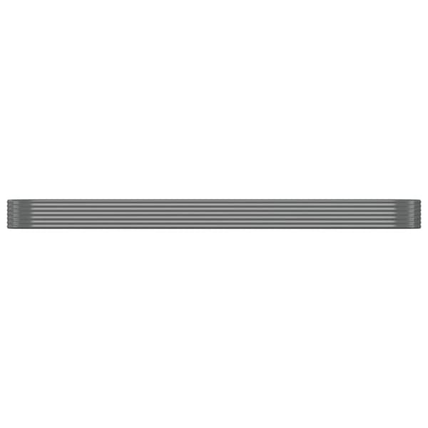 Odlingslåda pulverlackerat stål 507x100x36 cm grå
