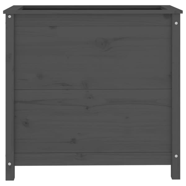 Odlingslåda 82,5x40x78 cm grå massiv furu