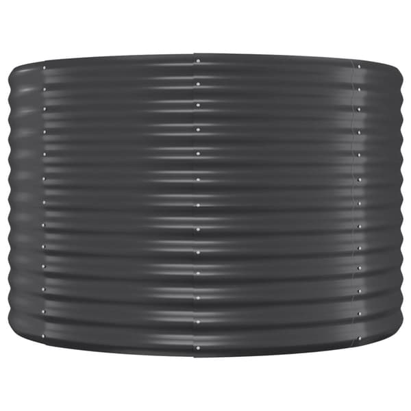 Odlingslåda pulverlackerat stål 396x100x68 cm antracit