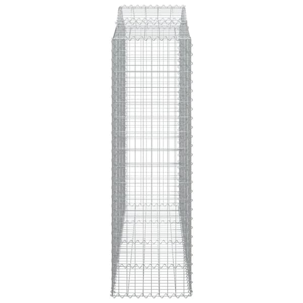Gabion bågformad 200x50x160/180 cm galvaniserat järn