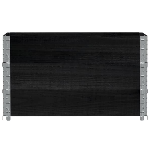 Odlingslåda svart 100x50 cm massiv furu