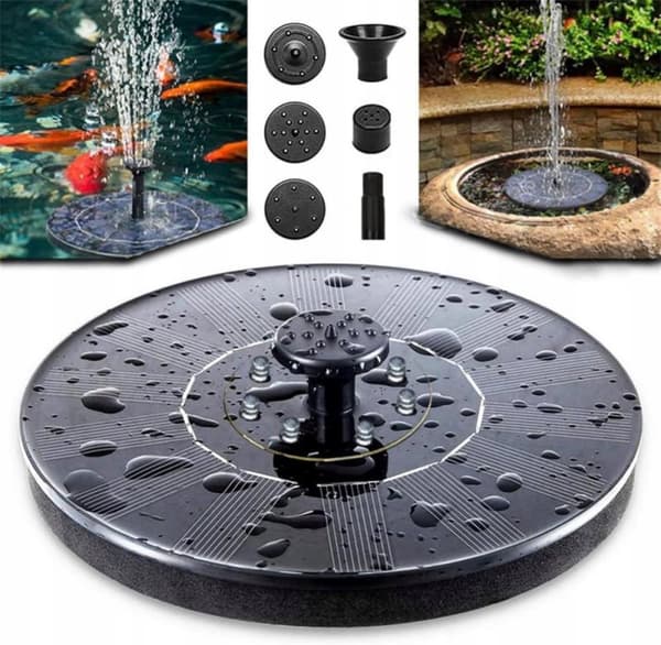 DEKORATION FÖR VATTENDAMMAR SOLPUMP FONTÄN FÖR EN DAMM