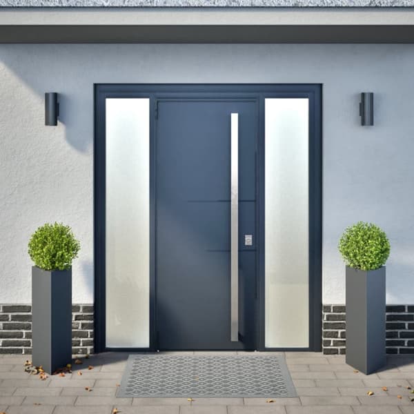 Odlingslådor 2 st antracit triangulär 30x26x75 cm stål