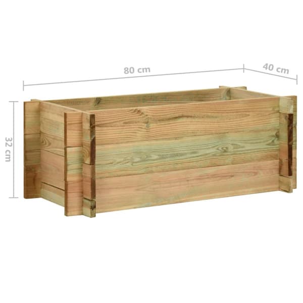 Odlingslåda impregnerad furu 80 cm