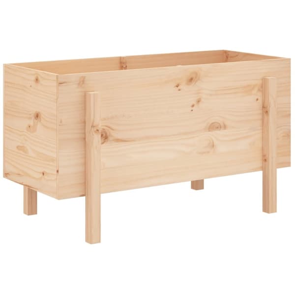 Odlingslåda på ben 101x50x57 cm massiv furu