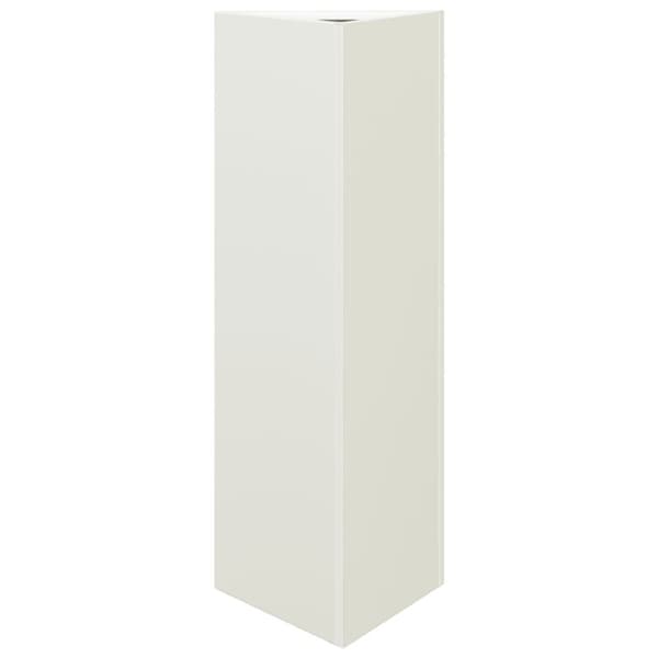 Odlingslådor 2 st vit triangulär 30x26x75 cm stål