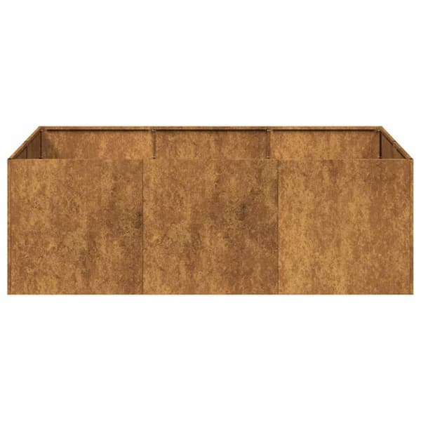 Planteringskärl rostig 120x80x40 cm väderbeständigt stål