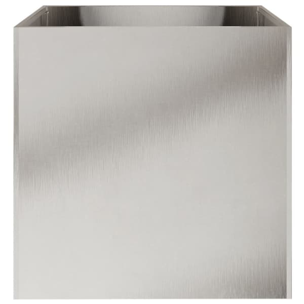 Odlingslåda silver 49x47x46 cm rostfritt stål