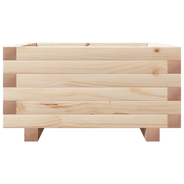 Odlingslåda 50x50x26,5 cm massivt furuträ