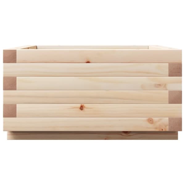 Odlingslåda 50x50x26,5 cm massivt furuträ