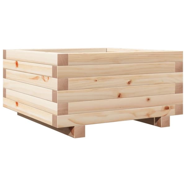 Odlingslåda 50x50x26,5 cm massivt furuträ