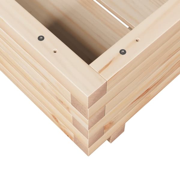 Odlingslåda 50x50x26,5 cm massivt furuträ
