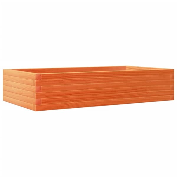 Odlingslåda vaxbrun 110x60x23 cm massiv furu