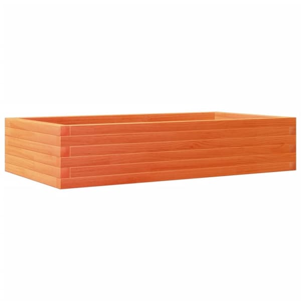 Odlingslåda vaxbrun 110x60x23 cm massiv furu