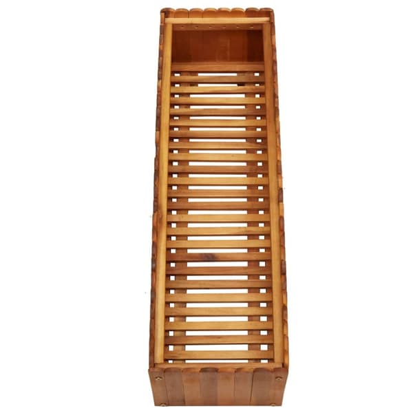 Odlingslåda upphöjd 100x30x25 cm massivt akaciaträ