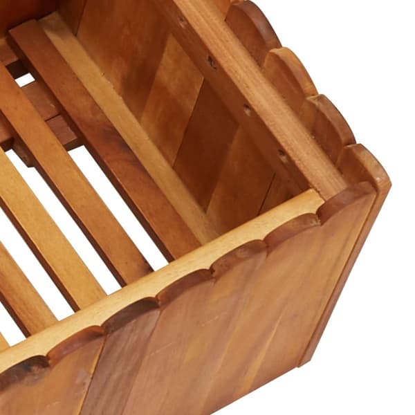 Odlingslåda upphöjd 100x30x25 cm massivt akaciaträ