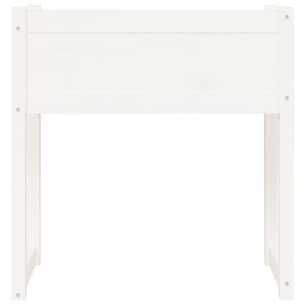 Odlingslåda vit 78x40x81 cm massiv furu