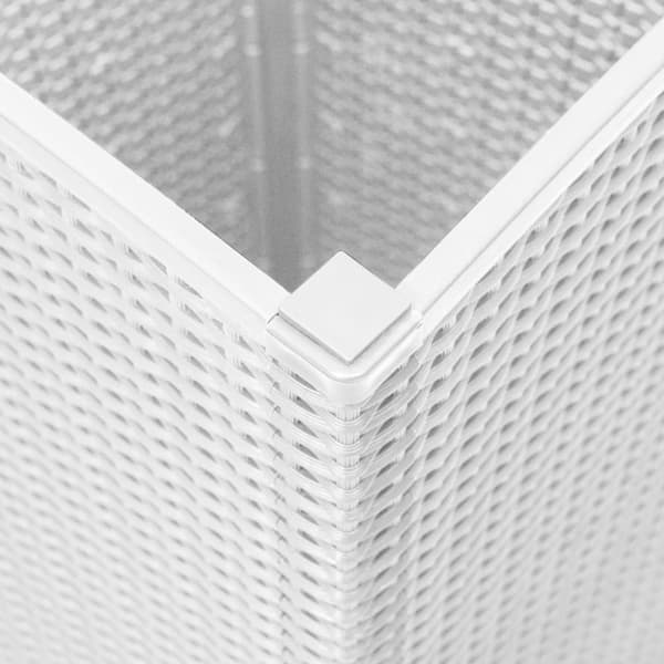Odlingslådor 2 st vit 32,5x32,5x57 cm PP