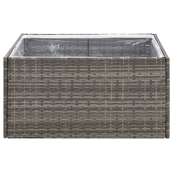 Odlingslåda grå 80x80x40 cm konstrotting