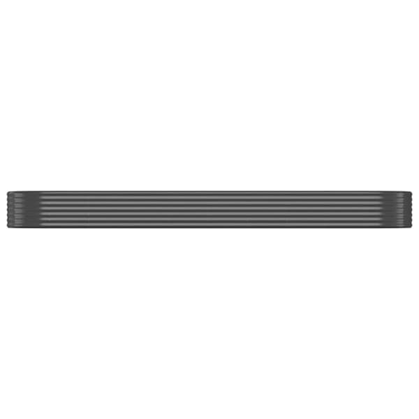 Odlingslåda pulverlackerat stål 396x100x36 cm antracit