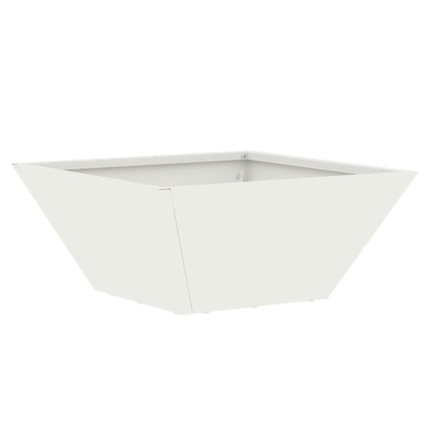 Plastkrukset Vit Plast 35 x 35 x 15 cm Vit Plastkruka Fyrkantig