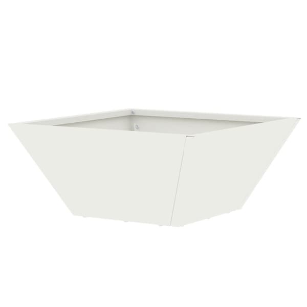 Plastkrukset Vit Plast 35 x 35 x 15 cm Vit Plastkruka Fyrkantig