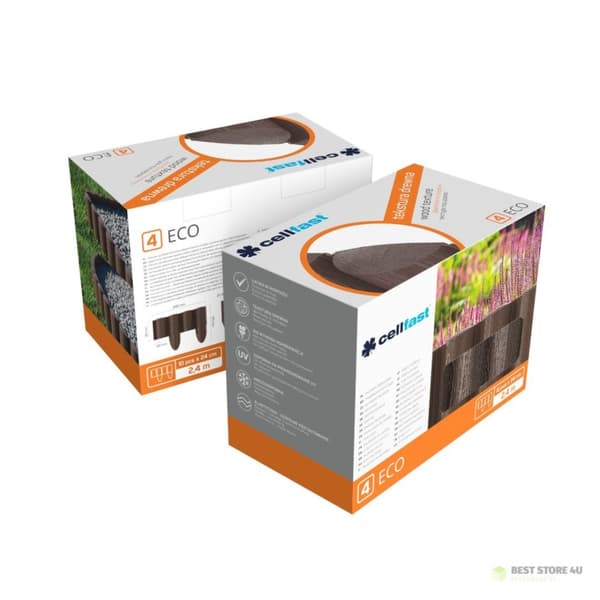 Cellfast Eco -puutarhapallisade ruskea