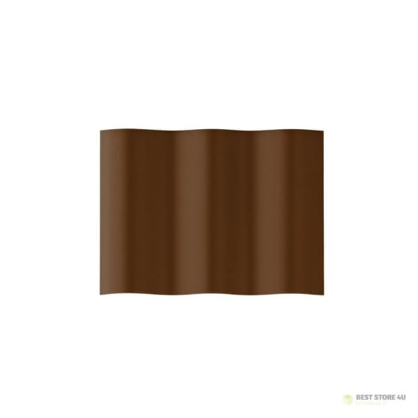Bølgepap havebed 20 cm x 9 m Cellfast brun