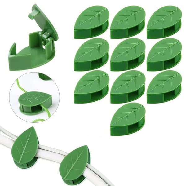 Lollanda Växtklämmor 10-pack - Självhäftande, Grön, Trädgård