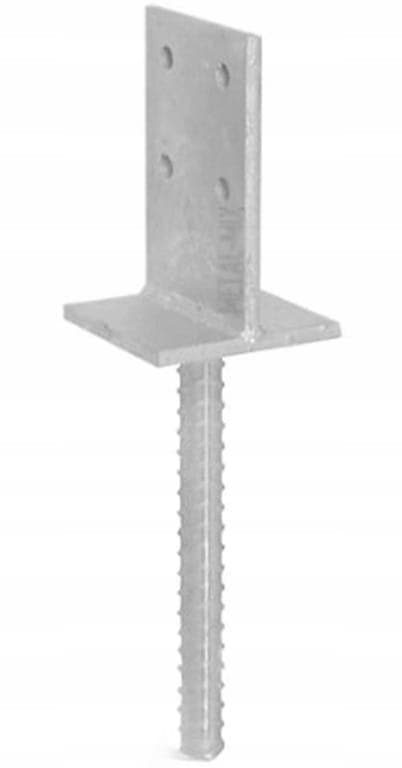 Indbygget søjlefod til indbygning i væg 90x338mm