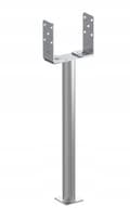 Miniatyrbillede 1 af 3: Justerbar stolpebase 0-200mm galvaniseret