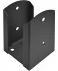 Miniatyrbillede 1 af 2: Stolpefod skruet fast til beton 91x150x2,0 mm antracit