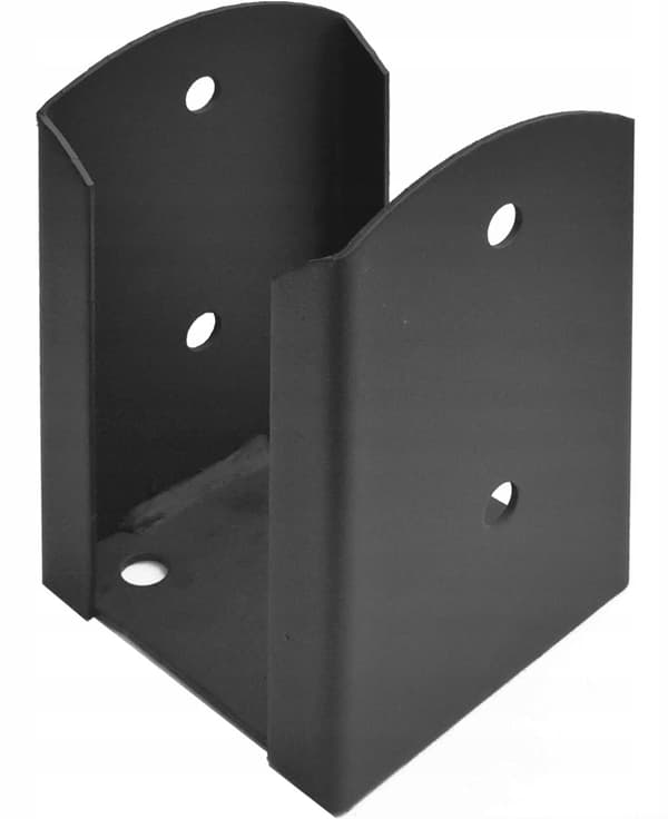 Stolpefod skruet fast til beton 91x150x2,0 mm antracit