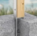 Miniatyrbillede 3 af 3: Søjlebase H-beslag stål 121x600x6mm