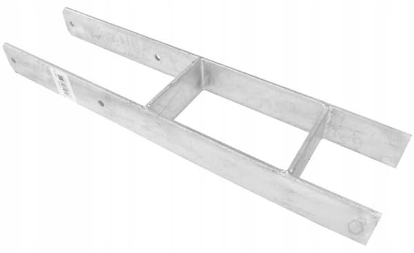 Søjlebase H-beslag stål 141x600x6mm