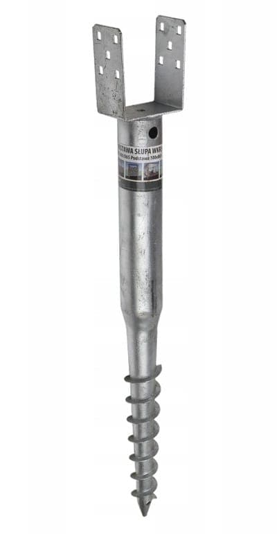Stolpankare i stål 90x685mm borr