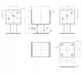 Miniatyrbillede 2 af 3: Justerbar stolpebase 121x121x163mm galvaniseret
