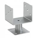 Miniatyrbillede 1 af 3: Justerbar stolpebase 121x121x163mm galvaniseret