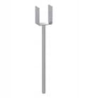 Miniatyrbillede 1 af 3: Galvaniseret anker til stolpebase 101x624x124mm