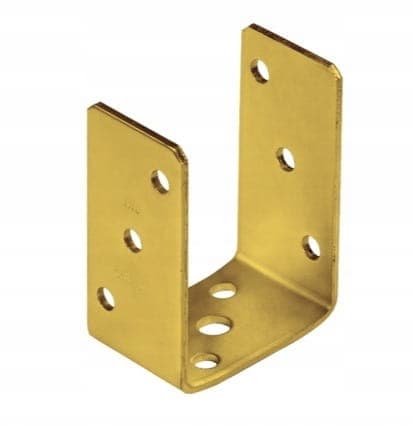 Stolpebase 81x120x60mm guldanker