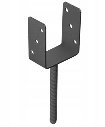 Ankerstolpebase antracit 70x120x60mm