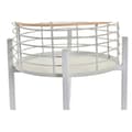 Miniatyrbild 2 av 4: Set of pots DKD Home Decor White Natural Metal Rattan Squared 25 x 25 x 32 cm (2 Units)